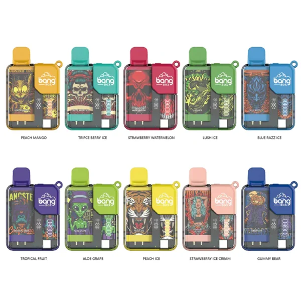 Bang Box 9000 Puffs 0% 2% 3% 5% Nicotina Recarregável LED Pover Display Vape Descartável Atacado - ChaseVape - 7