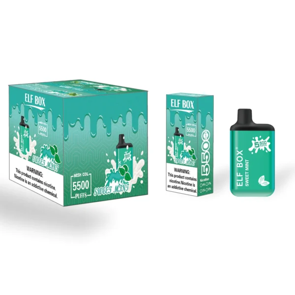 ELF BOX 5500 Disposable Vape 5500 Puffs Authentic E Cigarette Pen Wholesale - ChaseVape - 5