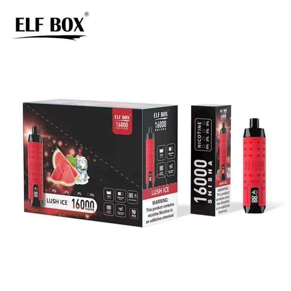 ELF BOX SHISHA 16000 Puffs 0%/2%/3%/5% Nicotine Rechargeable Disposable Vape Wholesale - ChaseVape - 14