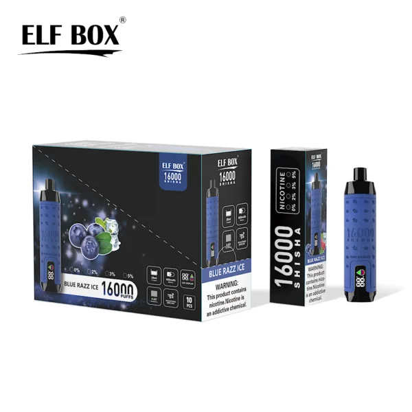 ELF BOX SHISHA 16000 Puffs 0%/2%/3%/5% Nicotine Rechargeable Disposable Vape Wholesale - ChaseVape - 8