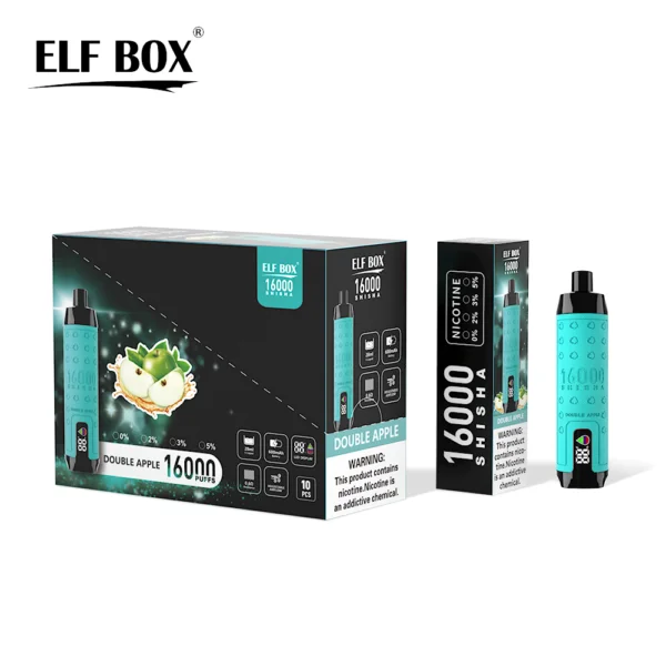 ELF BOX SHISHA 16000 Puffs 0%/2%/3%/5% Nicotine Rechargeable Disposable Vape Wholesale - ChaseVape - 11