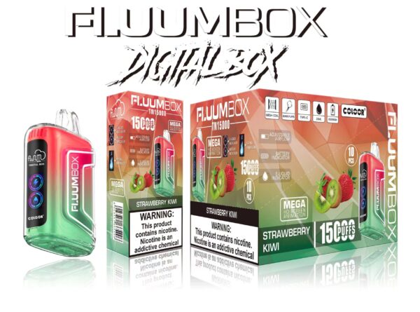 FluuM Digital Box TN 15000 Puffs 0% 2% 3% 5% Pods de stylo vape jetables rechargeables à la nicotine Vente en gros de cigarettes électroniques - ChaseVape - 6