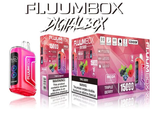 FluuM Digital Box TN 15000 Puffs 0% 2% 3% 5% Pods de stylo vape jetables rechargeables à la nicotine Vente en gros de cigarettes électroniques - ChaseVape - 9