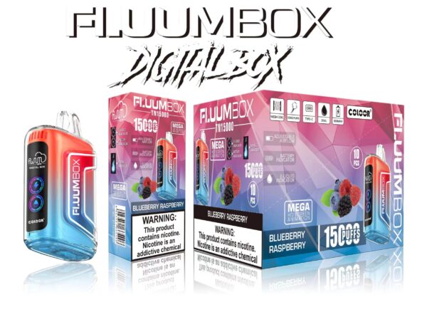 FluuM Digital Box TN 15000 Puffs 0% 2% 3% 5% Pods de stylo vape jetables rechargeables à la nicotine Vente en gros de cigarettes électroniques - ChaseVape - 8