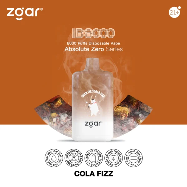 ZGAR ICE BOX 8000 Puffs 2% Nicotine Rechargeable Disposable Vape Wholesale - ChaseVape - 1