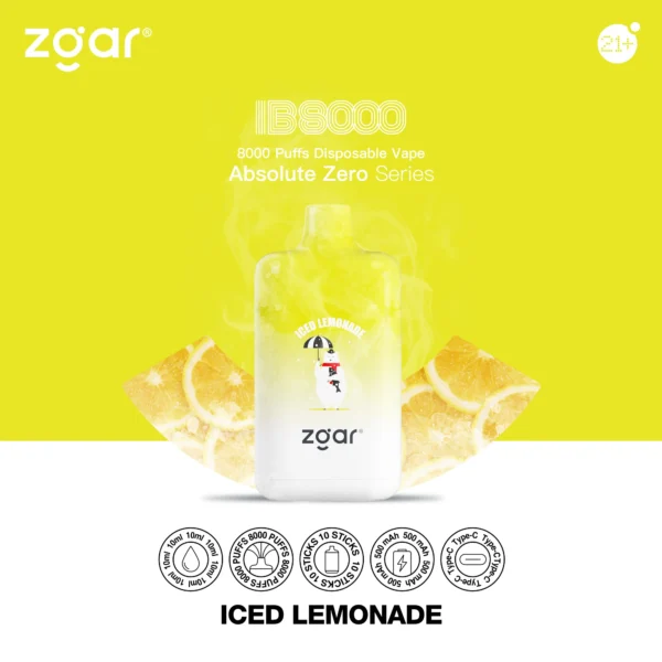 ZGAR ICE BOX 8000 Puffs 2% Nicotine Rechargeable Disposable Vape Wholesale - ChaseVape - 7