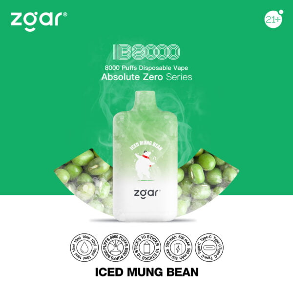 ZGAR ICE BOX 8000 Puffs 2% Nicotine Rechargeable Disposable Vape Wholesale - ChaseVape - 9