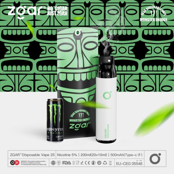 ZGAR ZG25 3000 Puffs 5% nikotin újratölthető eldobható Pod nagykereskedelem - ChaseVape - 6