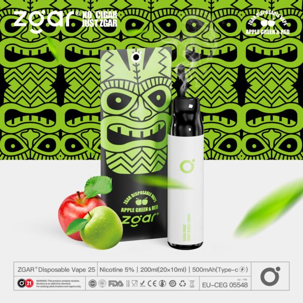 ZGAR ZG25 3000 Puffs 5% nikotin újratölthető eldobható Pod nagykereskedelem - ChaseVape - 18