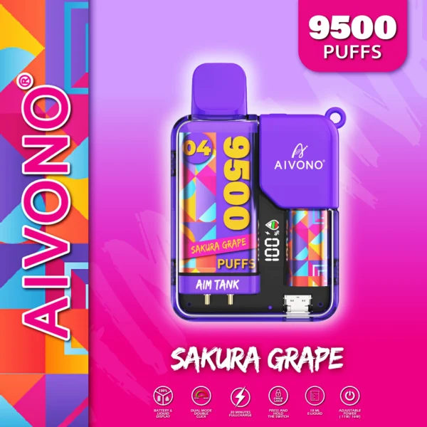 AIVONO AIM TANK 9500 Puffs 0% 2% 3% 5% Caneta Vapes descartáveis ​​recarregáveis ​​com baixo teor de nicotina em massa Compre no atacado - ChaseVape - 5