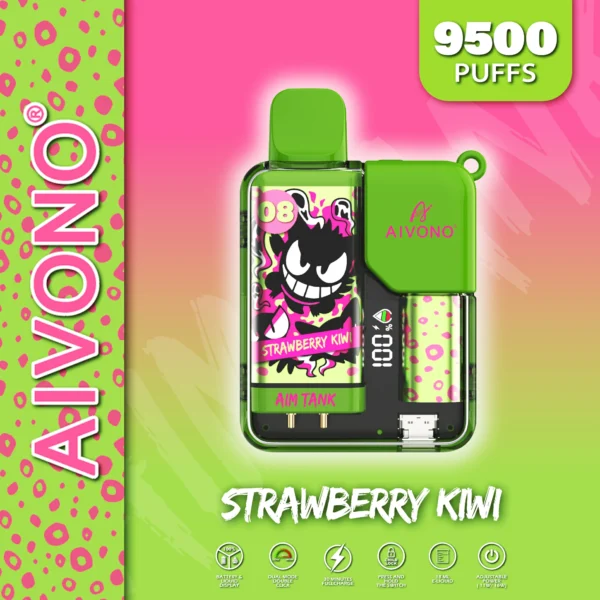 AIVONO AIM TANK 9500 Puffs 0% 2% 3% 5% Caneta Vapes descartáveis ​​recarregáveis ​​com baixo teor de nicotina em massa Compre no atacado - ChaseVape - 16