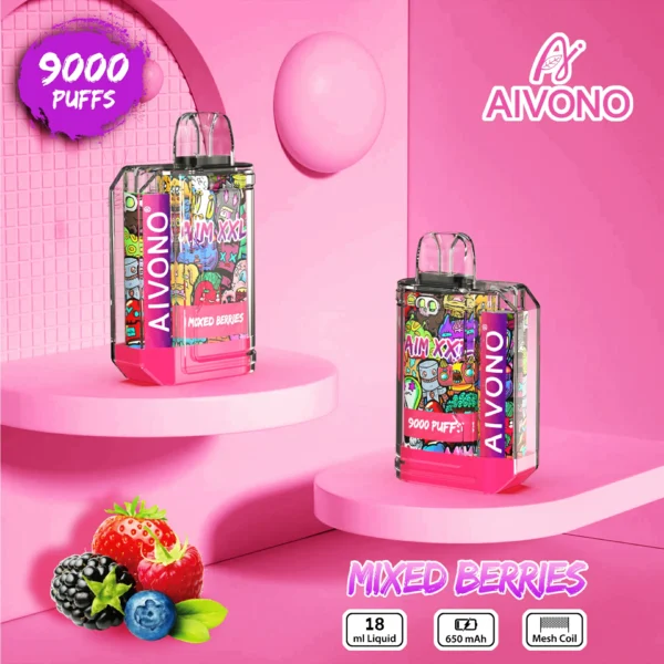 AIVONO AIM XXL 9000 Puffs 0% 2% 3% 5% Caneta Vapes descartáveis ​​recarregáveis ​​com baixo teor de nicotina em massa Compre no atacado - ChaseVape - 9