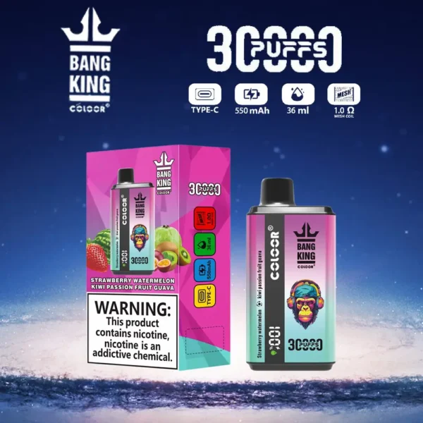 Bang King 30000 Puffs Double Flavour 0% 2% 3% 5% Nikotinarm, wiederaufladbar, Einweg-Vapes, Pen, Großpackung, Kauf im Großhandel – ChaseVape – 10