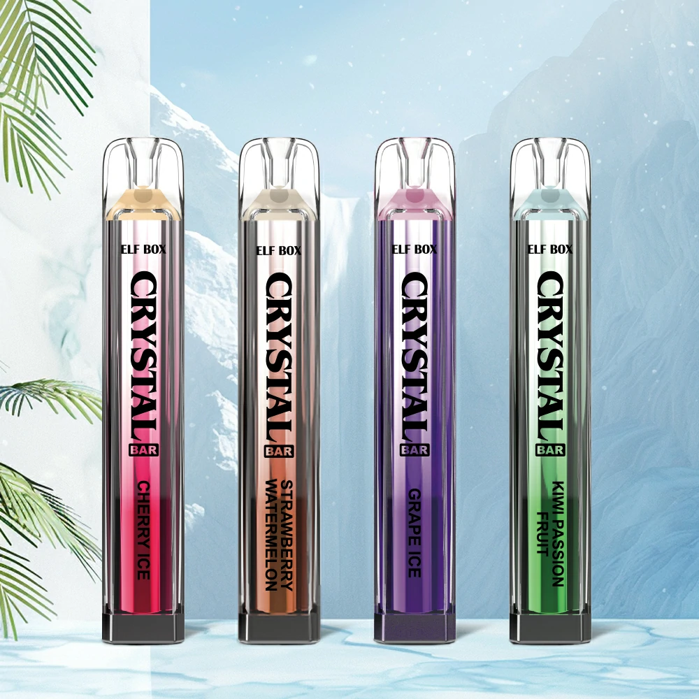 ELF BOX CRYSTAL BAR 600 Puffs 0% 2% 5% Nicotină reîncărcabilă Vape de unică folosință cu ridicata