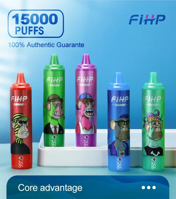 FIHP 15000 Puffs 2% 5% Caneta Vapes descartáveis ​​recarregáveis ​​com baixo teor de nicotina em massa Comprar no atacado - ChaseVape - 1