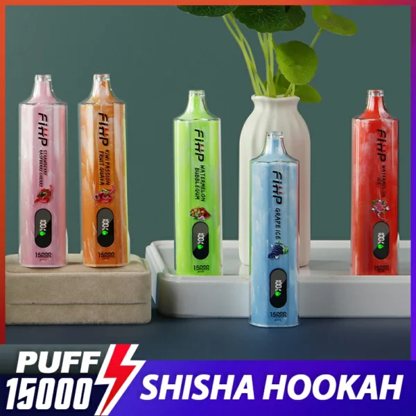 FIHP Shisha Hookah 15000 Puffs Low Nicotine Rechargeable Disposable Vapes Pen Bulk Buy Wholesale - ChaseVape - 1