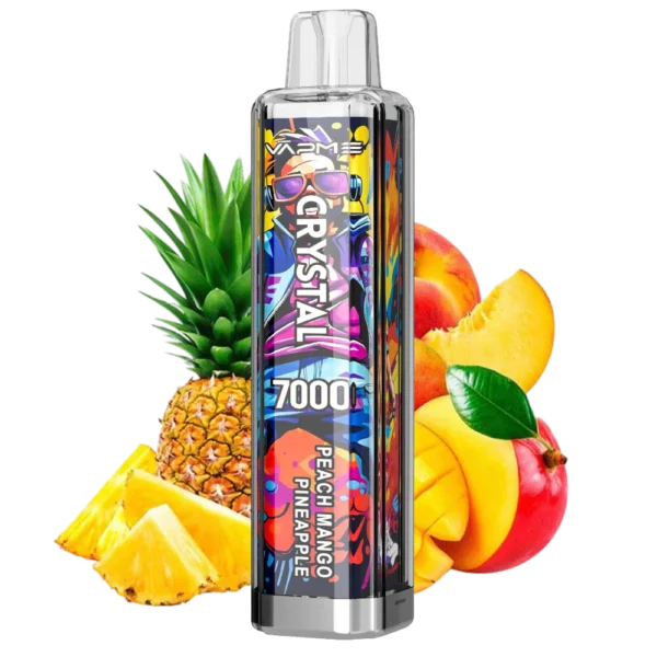 Vapme Crystal 7000 Puffar 2% 5% Nikotinuppladdningsbara engångsvapes Bulkköp Partihandel - ChaseVape - 4