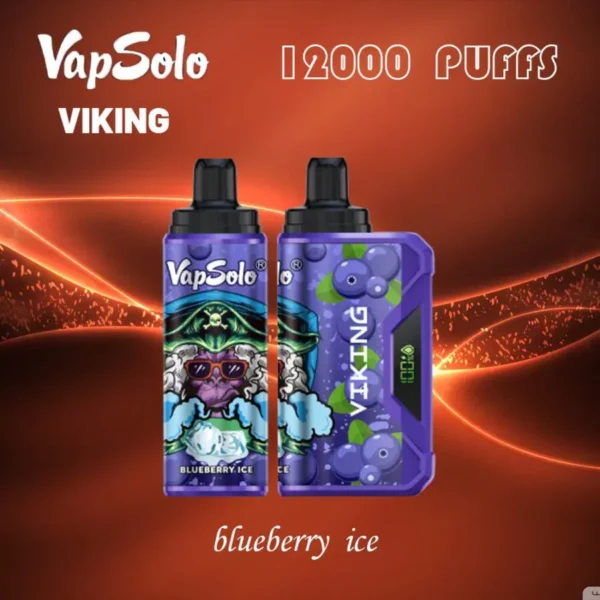 VapSolo Viking 12000 Puffs 2% 5% Alacsony nikotintartalmú Újratölthető Eldobható Vapes Pen Tömeges Vásárlás Nagyker - ChaseVape - 11