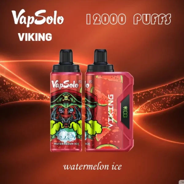 VapSolo Viking 12000 Puffs 2% 5% Low Nicotine Rechargeable Disposable Vapes Pen Bulk Buy Wholesale - ChaseVape - 3