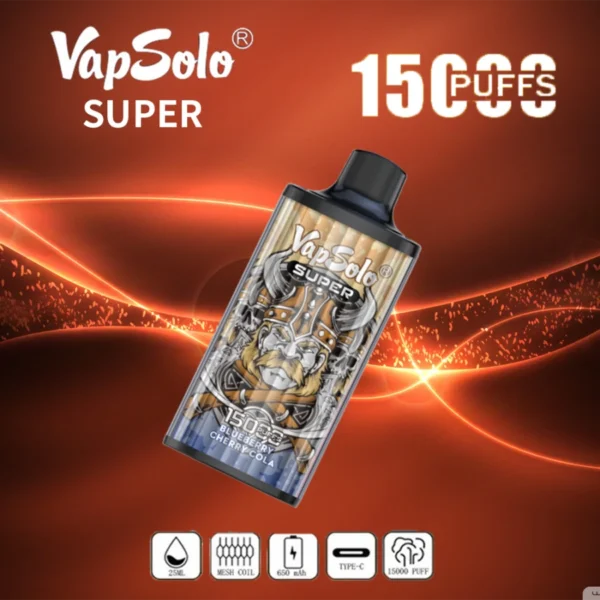 Vapsolo Super 15000 Puffs 2% 5% Niska zawartość nikotyny luzem Kup akumulatorowe jednorazowe pióra Vapes Hurtowo - ChaseVape - 15