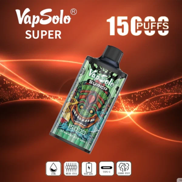 Vapsolo Super 15000 Puffs 2% 5% Niska zawartość nikotyny luzem Kup hurtowo jednorazowe pióra Vapes z możliwością ładowania - ChaseVape - 6