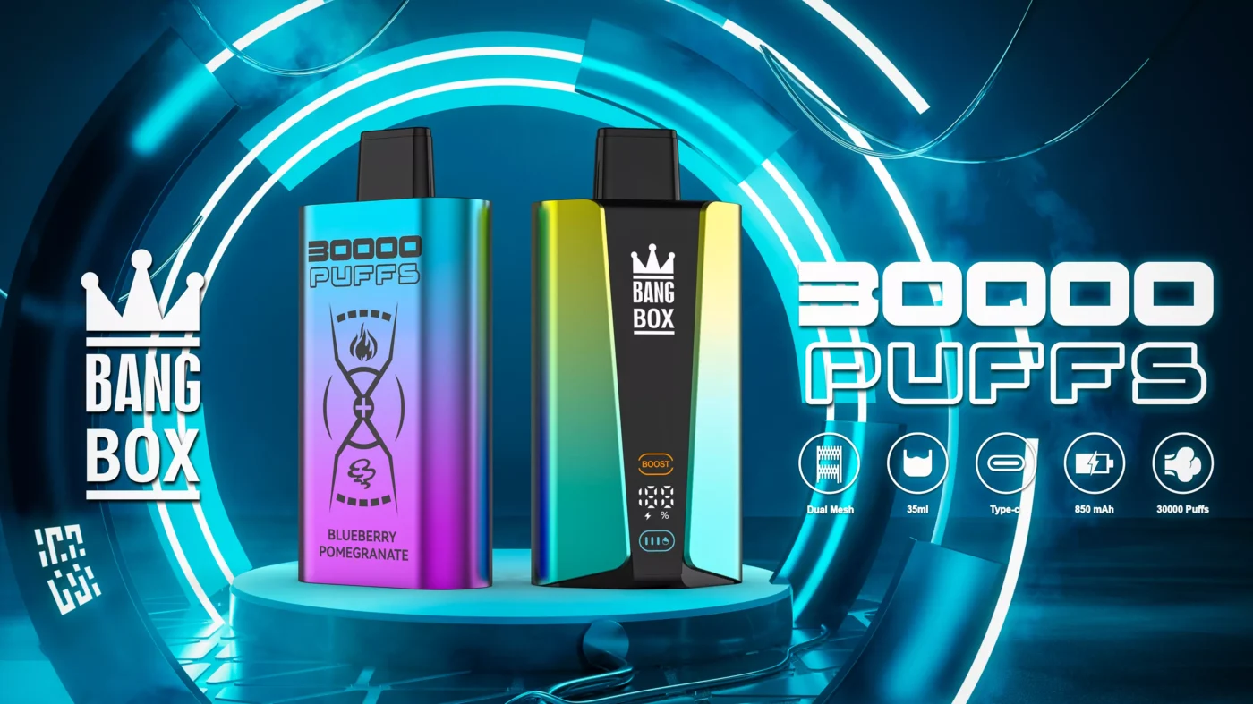 Bang Box 30000 Puffs Dual Mesh 0% 2% 3% 5% Low Nicotine Rechargeable Disposable Vapes Pen Bulk Buy Wholesale