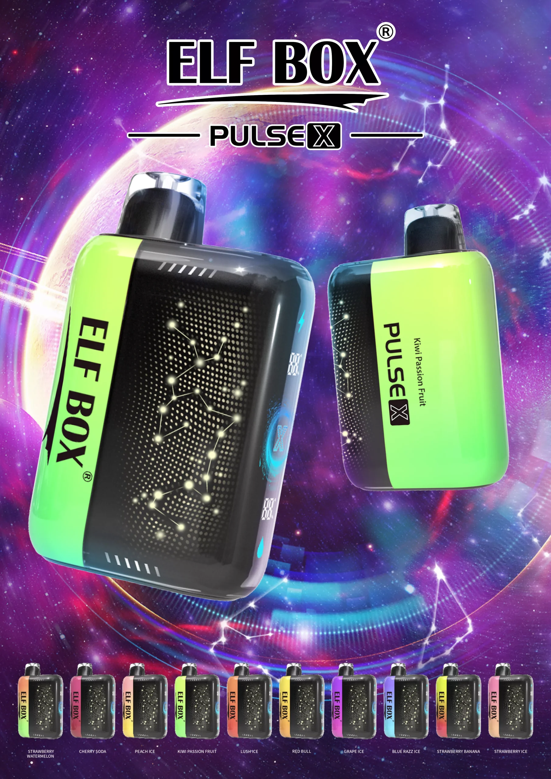 Elf Box Pulse X 25000 Puffs Dual Mesh 0% 2% 3% 5% Low Nicotine Rechargeable Disposable Vapes Pen Bulk Buy Wholesale