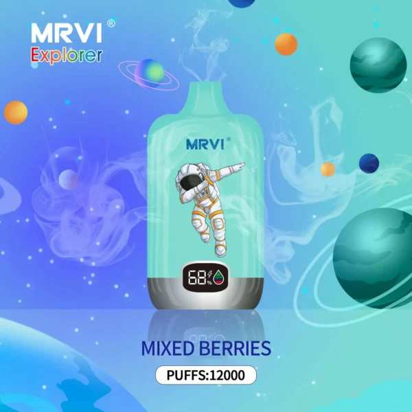 MRVI Explorer 12000 Puffs Digital Screen 2% 3% 5% Low Nicotine Rechargeable Disposable Vapes Pen Bulk Buy Wholesale - ChaseVape - 4