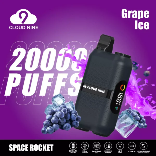 CLOUD NINE D33 20000 Puffs Dual Mesh Immersive Screen 5% Nikotinarm, wiederaufladbar, Einweg-Vapes, Pen, Großpackung, im Großhandel kaufen – ChaseVape – 11