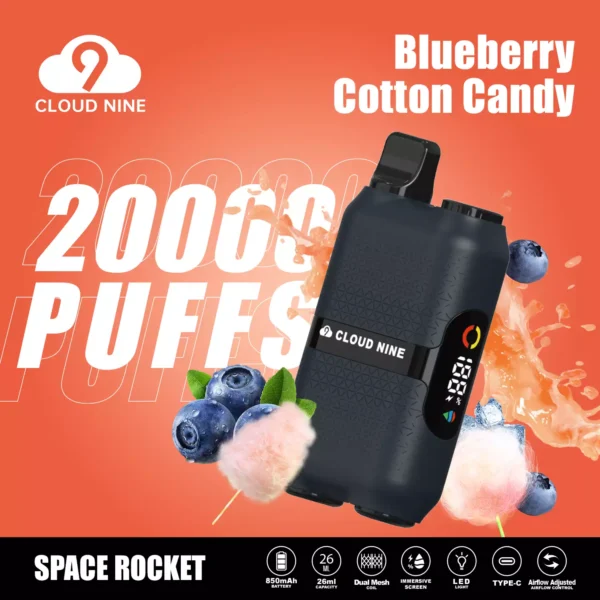 CLOUD NINE D33 20000 Puffs Dual Mesh Immersive Screen 5% Nikotinarm, wiederaufladbar, Einweg-Vapes, Pen, Großpackung, Großhandel kaufen – ChaseVape – 7