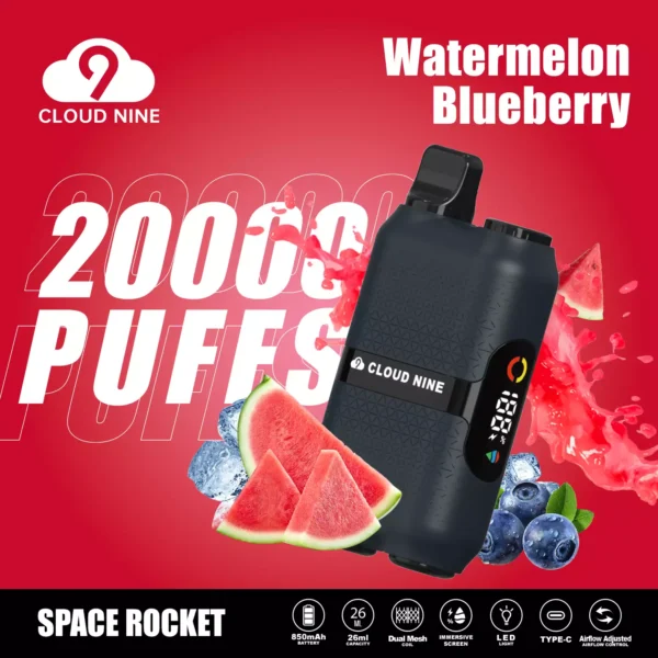 CLOUD NINE D33 20000 Puffs Dual Mesh Immersive Screen 5% Nikotinarm, wiederaufladbar, Einweg-Vapes, Pen, Großpackung, Großhandel kaufen – ChaseVape – 9