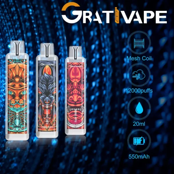 Grativape iStorm 12000 Puffs 0% 2% 3% 5% Nikotinarm, wiederaufladbar, Einweg-Vapes, Pen, Großpackung, Großhandel kaufen – ChaseVape – 1